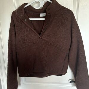 Aritzia Sherpa half button up